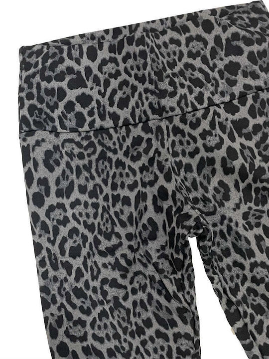 Ustyle Frauen Leggings mit Fleece-Futter μαύρο/γκρι