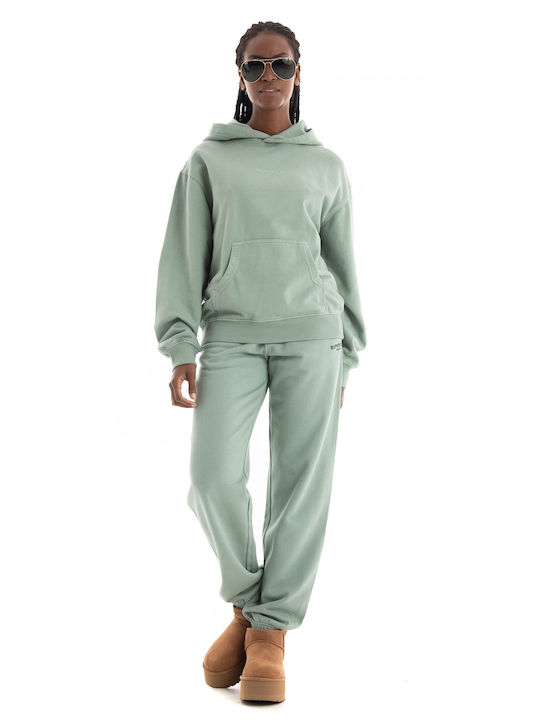 Superdry Embroidered Women's Hooded Sweatshirt Aquamarine