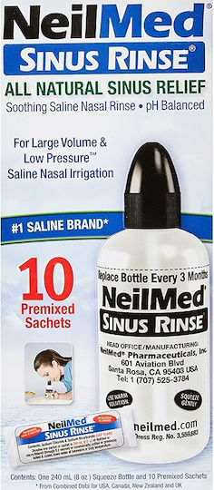 NeilMed Sinus Rinse Starter Kit Σύστημα Ρινικών Πλύσεων 10 φακελίσκοι