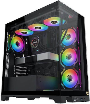 Xigmatek Endorphin Ultra Gaming Voller Turm Computergehäuse mit RGB-Beleuchtung Schwarz