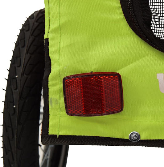 vidaXL Dog Carrying Green Stroller for 30kg Pets L120xW54.5xH53cm