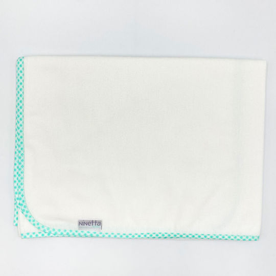 Ninetta Bebe Pătură De Înfășat Din Flanel Turcoaz 90x90cm