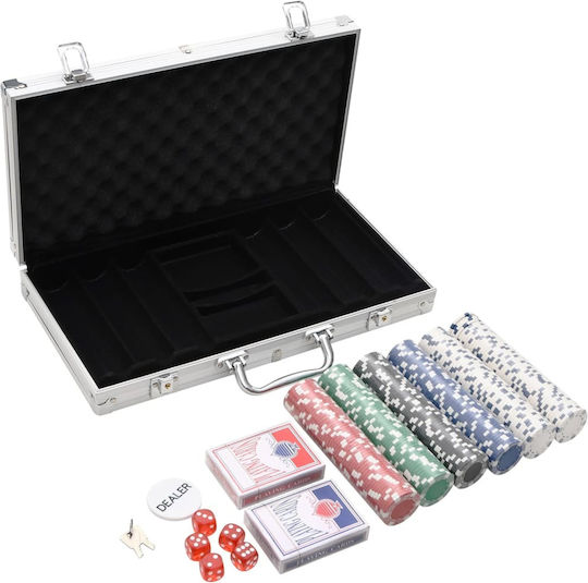 vidaXL Set 300 Poker Chips 40mm / 11.5gr