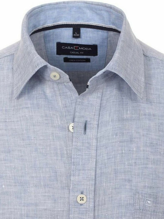 Langärmlig Leinen Hemd Gray