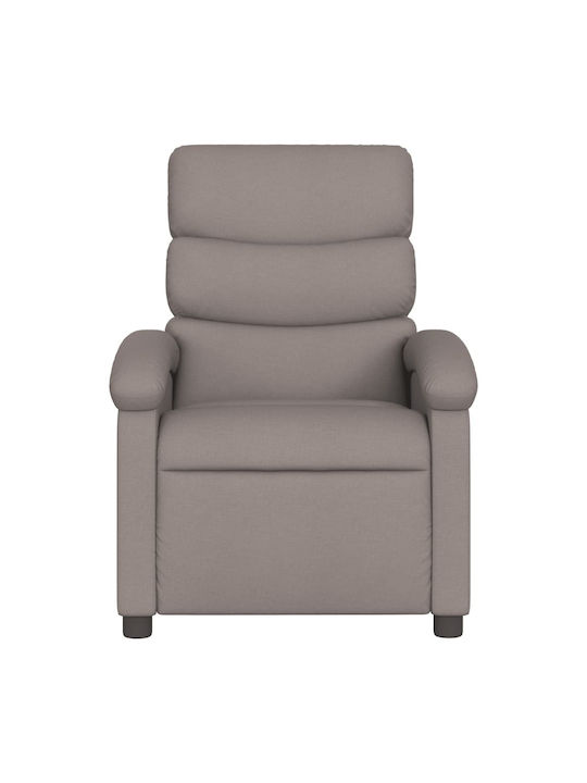 Fotoliu Relax cu Puf Taupe 70x92x99.5cm