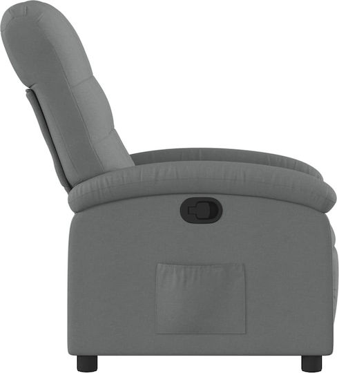 Relaxsessel mit Fußhocker Dark Grey 70x93x101cm