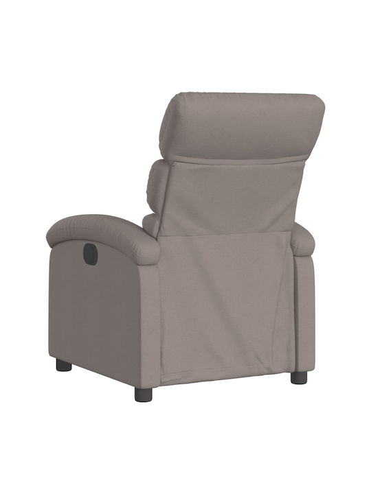 Fotoliu Relax cu Puf Taupe 70x92x99.5cm