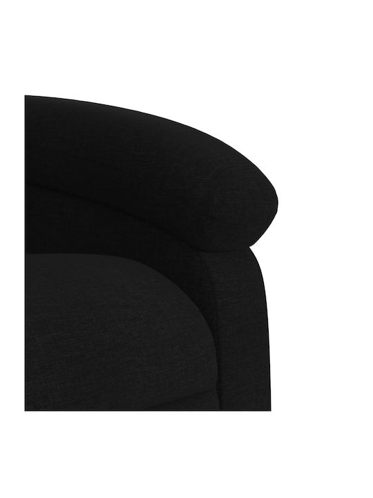 Relax Armchair with Footstool Black 70x92x99.5cm