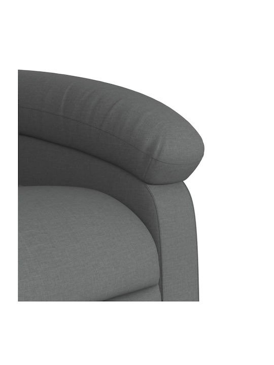 Relax Armchair with Footstool Dark Grey 70x92x99.5cm