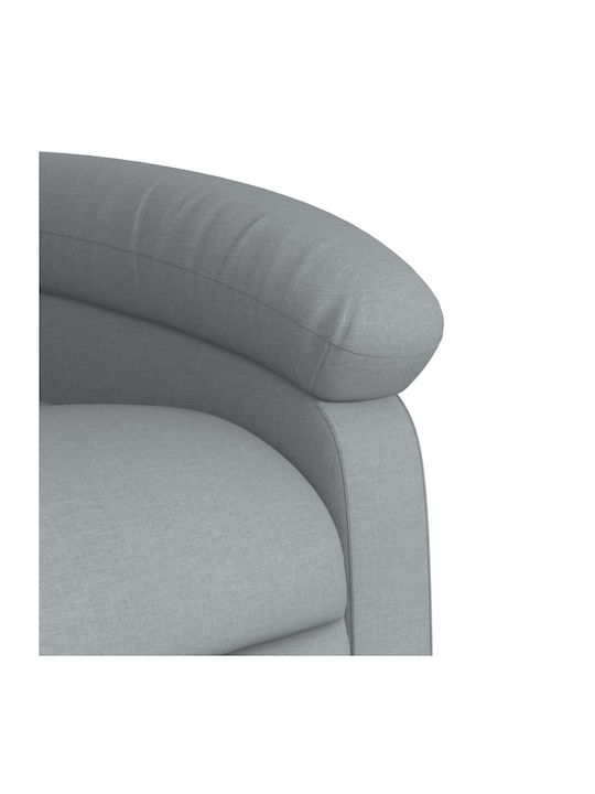 Relaxsessel mit Fußhocker Light Grey 70x92x99.5cm