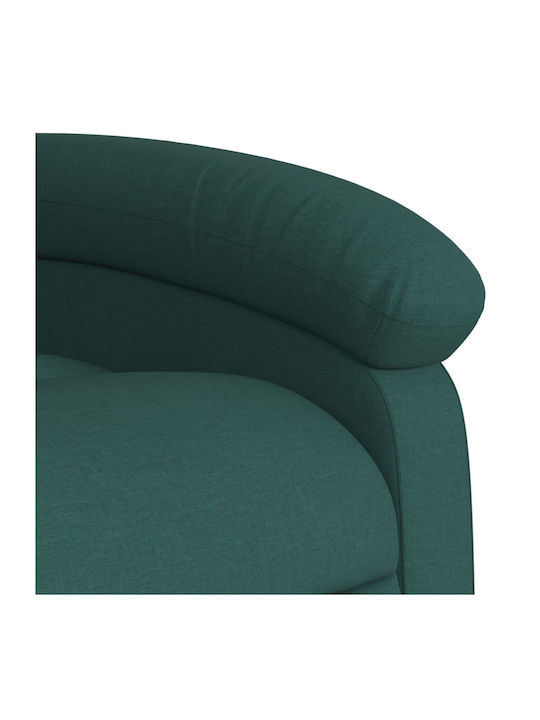 Πολυθρόνα Relax Massage με Υποπόδιο Σκούρο Πράσινο 70x93x101cm