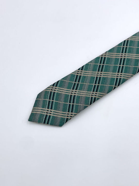 Pako Lorente Herren Krawatte Monochrom in Grün Farbe