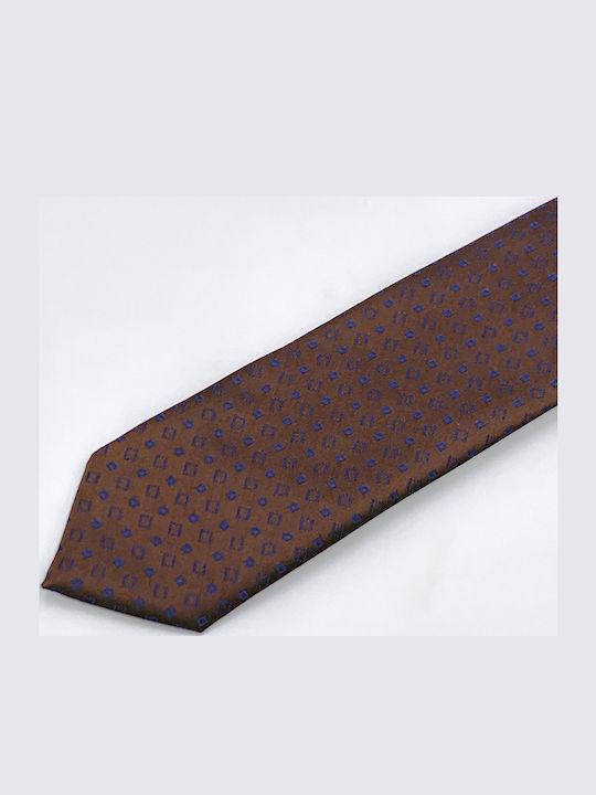 Pako Lorente Men's Tie Synthetic Monochrome in Brown Color