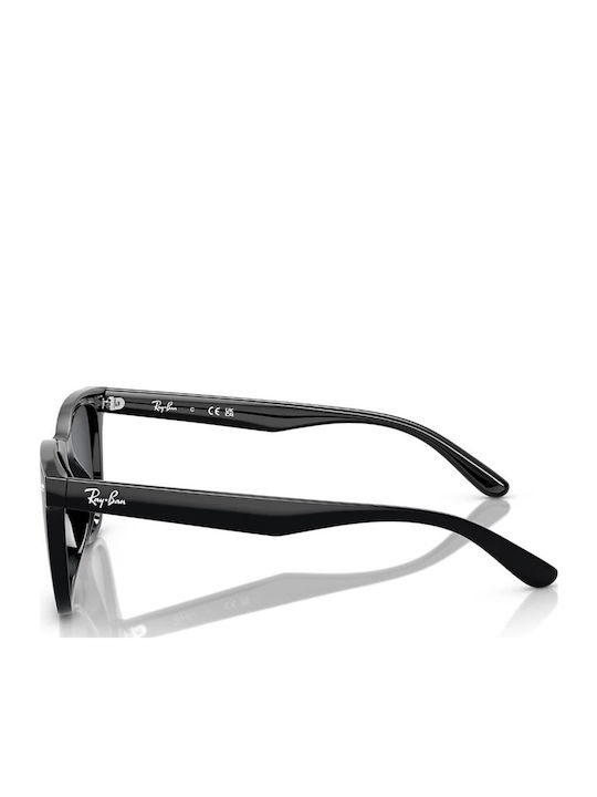Ray Ban Унисекс Слънчеви Очилa с Черна Пластмасова Рамка и Черни Стъкла RB4420 601/87