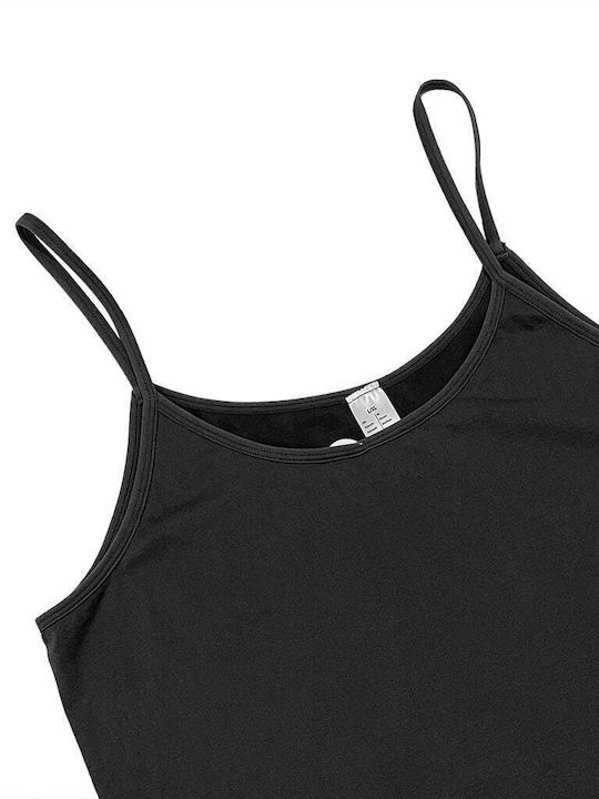 Ustyle Women's T-Shirt with Spaghetti Strap Black 3Pack