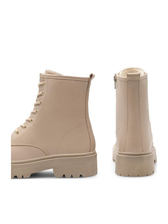 Damen Chelsea Stiefeletten Beige