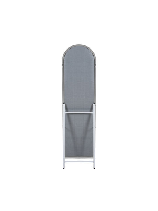 Freebox Boden- oder Standspiegel Gewölbt mit Silber Aluminium Rahmen 160x40cm