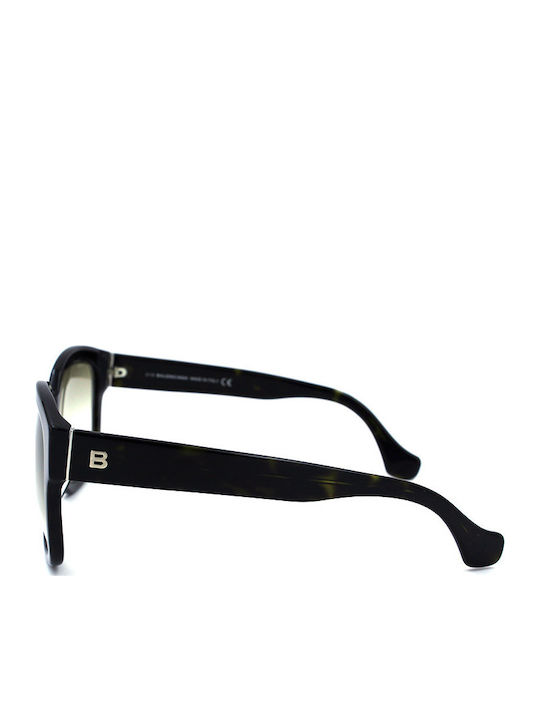 Balenciaga Damen Sonnenbrille mit Braun Kunststoff Gestell