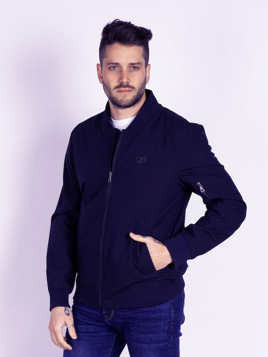 Frank Tailor ZF21 Men's Bomber Jacket Navy Blue