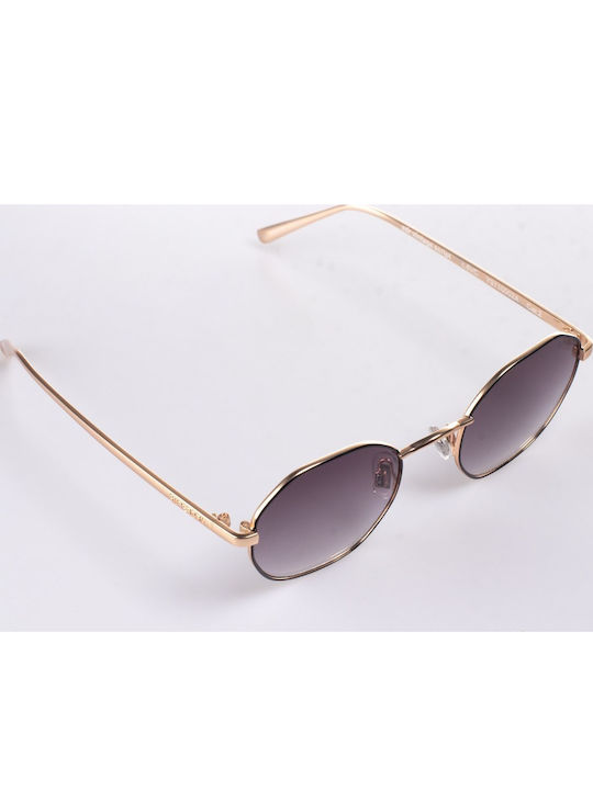 Superdry Vintage Script Women's Sunglasses with Black Metal Frame and Black Lens Y9710002A-6VC