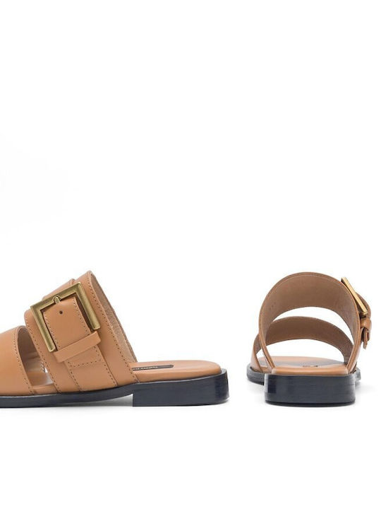 Damen Flache Sandalen in Braun Farbe