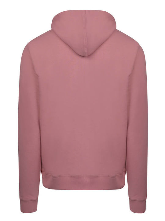 Prince Oliver Herren Sweatshirt mit Kapuze und Taschen Pink