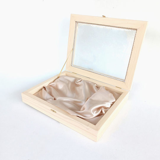 Korres Craft Cutie pentru Coroană de Nuntă Dreptunghiulară Lemnoasă Ecru 26.5x33εκ.