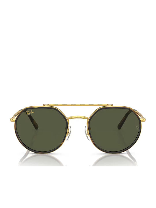Ray Ban Унисекс Слънчеви Очила с Златен Метален Рамка и Златни Стъкла RB3765 919631