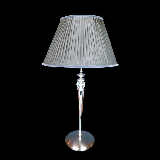 DITS Lighting Crystal Table Lamp with Silver Shade
