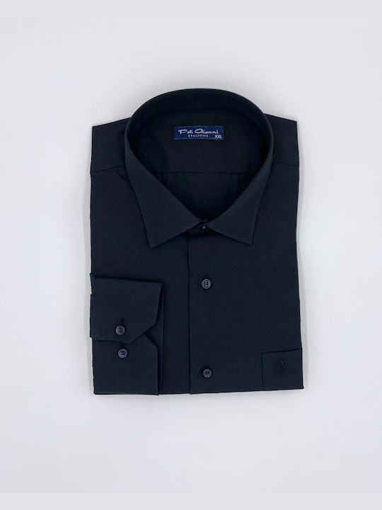 Poli Gianni 22.502 Men's Shirt Long Sleeve Blue black.