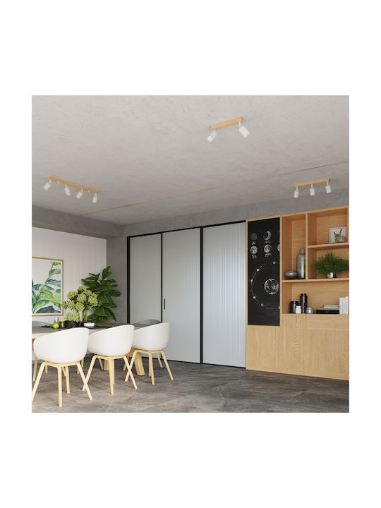 Sollux 3l Pendant Light White with Socket GU10 18x13x47cm