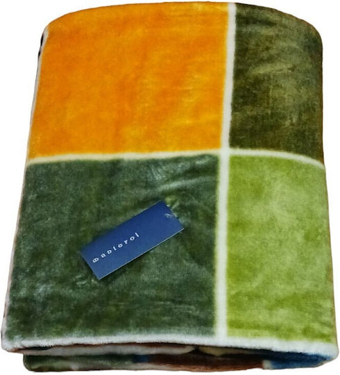 Manterol Casa Reise Sesselüberwurf 2 Seiten Samtig 130x160cm Grün