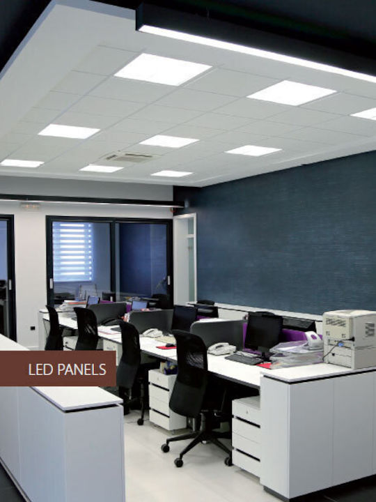 Horoz Electric Square Recessed LED Панел 6W с Cool White Светлина 6400К
