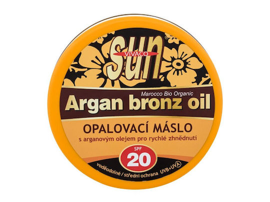 Vivaco Sun Argan Bronze Oil Слънцезащитен Крем За Тяло SPF20 200мл