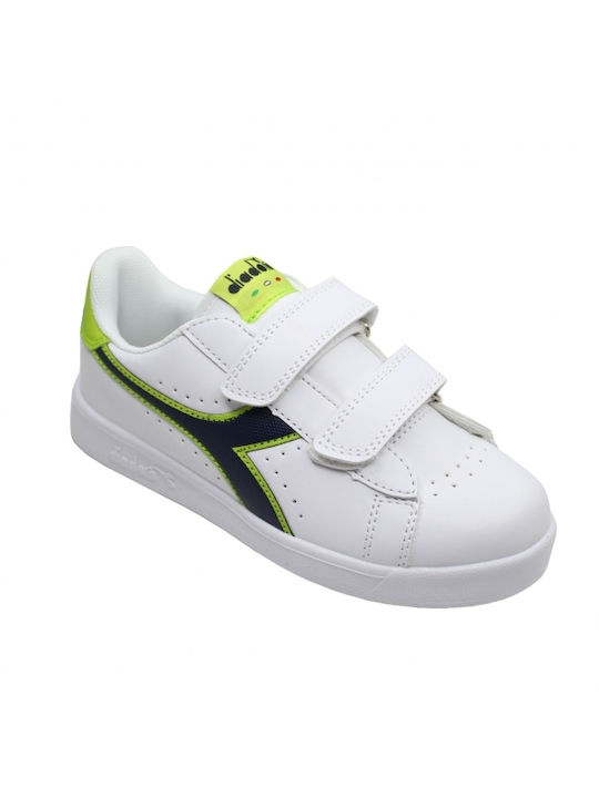 Diadora Kids Sneakers with Scratch White