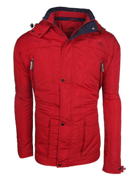 Castor Herren Winter Jacke Lässig red