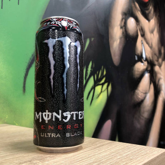 Monster Ultra Black Αναψυκτικό με Ανθρακικό σε Κουτί 500ml