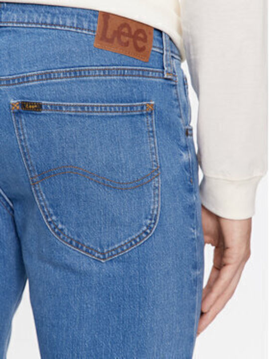 Daren Men's Elastic Jeans Pants with Regular Straight Fit Blue