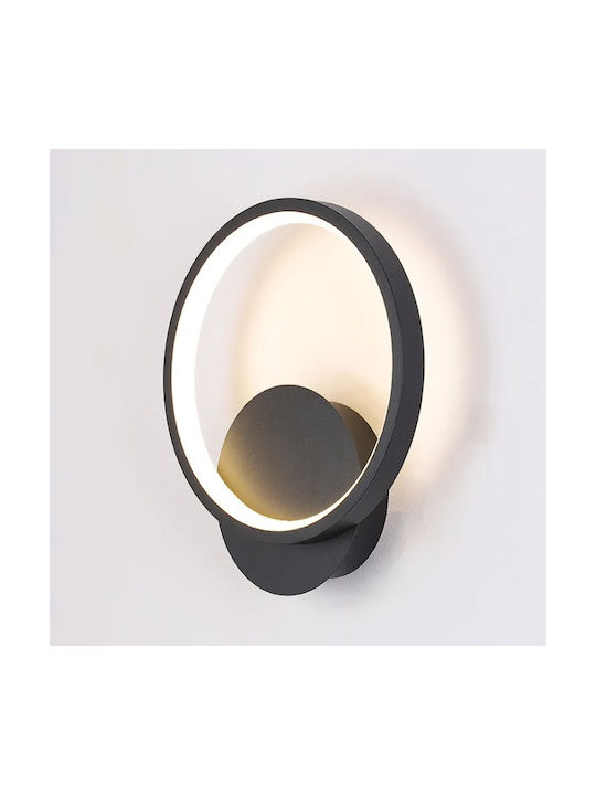 Keskor Lumină de Perete cu LED Integrat Negru 20x5.5x23cm