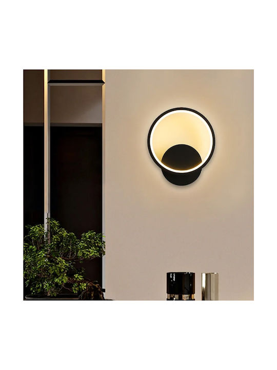 Keskor Lumină de Perete cu LED Integrat Negru 20x5.5x23cm