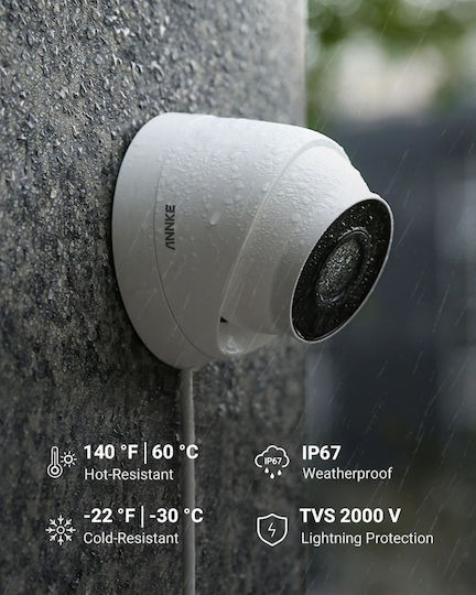 Annke I51DM01 IP Surveillance Camera Full HD+ 5MP Waterproof with Microphone and Lens 2.8mm
