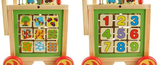 Kruzzel Labirint Cub de Activități din Lemn cu muzică pentru 12++ Luni