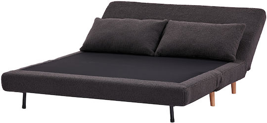 Doppelsitzer Sofa Bett Grau 140x90x81cm