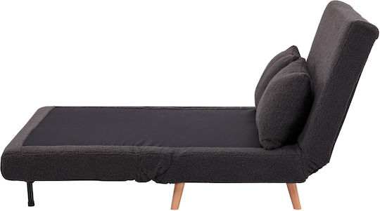Doppelsitzer Sofa Bett Grau 140x90x81cm