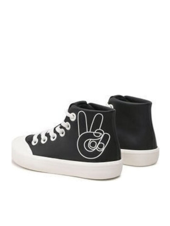 Παιδικά Sneakers High Μαύρα