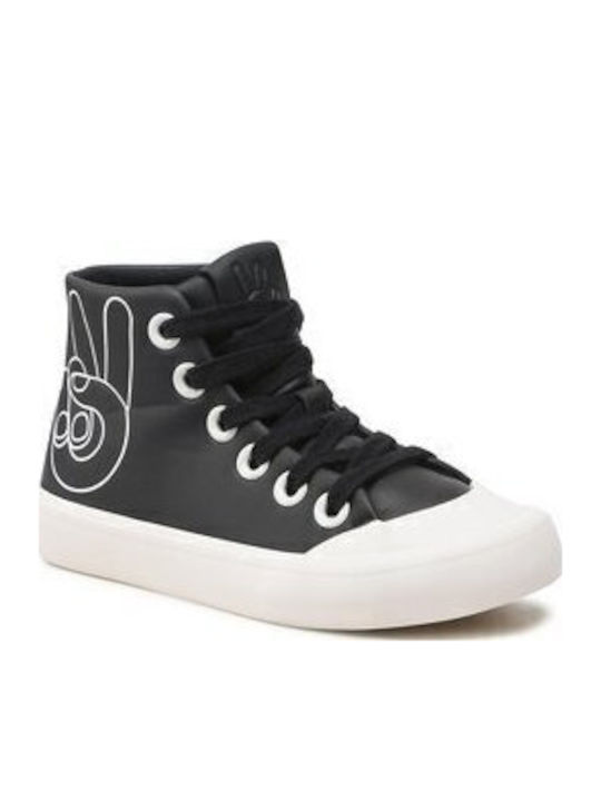 Παιδικά Sneakers High Μαύρα