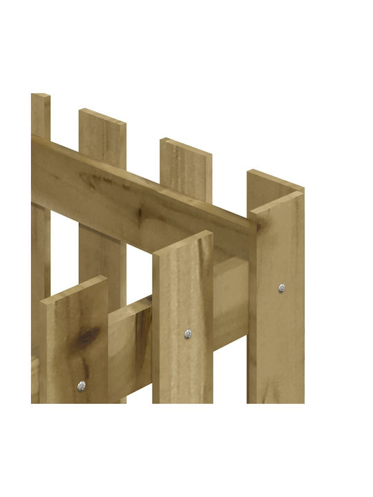vidaXL Кутия за саксии Дърво Бежов 40x40x40см.