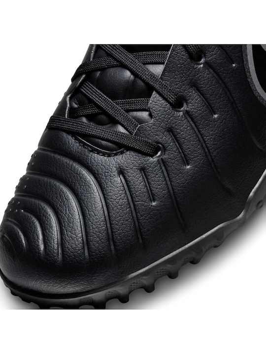 Jr. Tiempo Legend 10 Academy Kids Turf Soccer Shoes Black