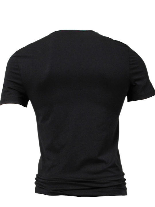 Hanro Men's Short Sleeve Undershirt Black