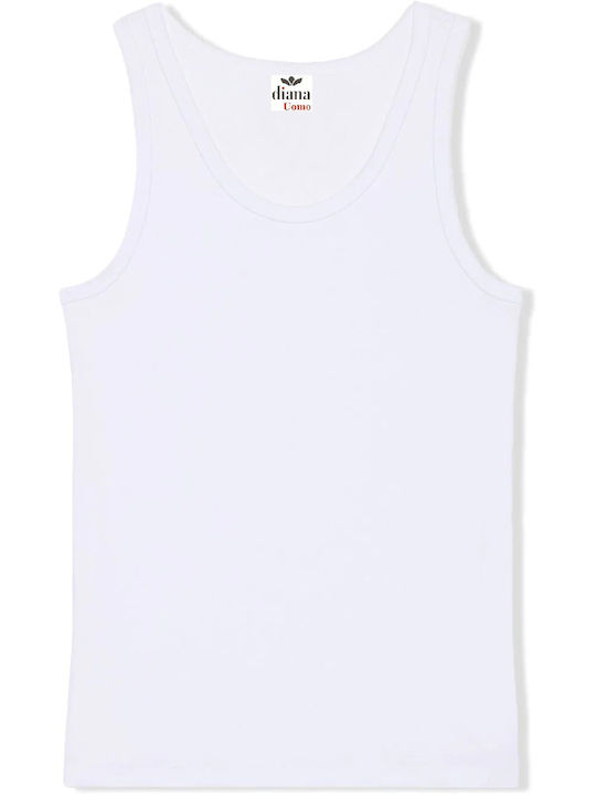 Diana Men's Undershirt Sleeveless in White Color